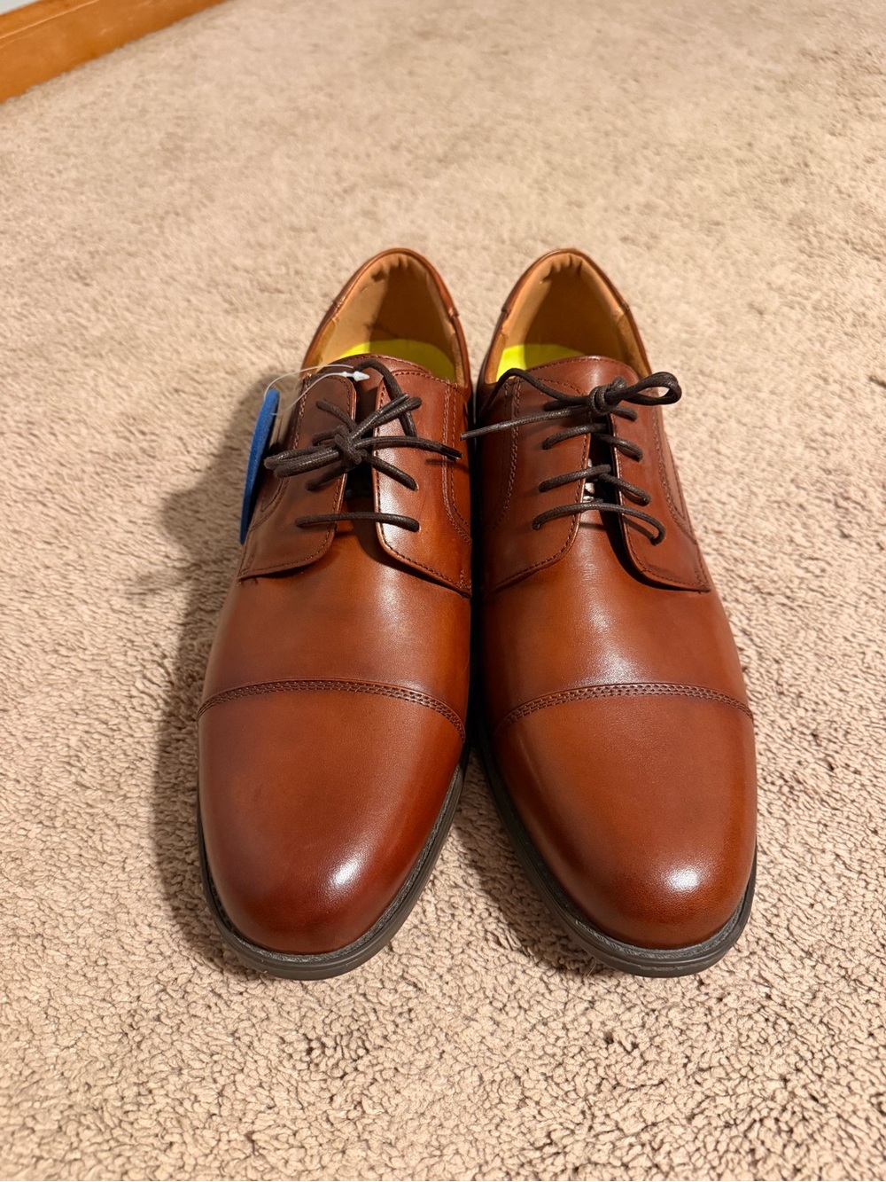 Florsheim Men's Chestnut Brown Cap-Toe Oxfords